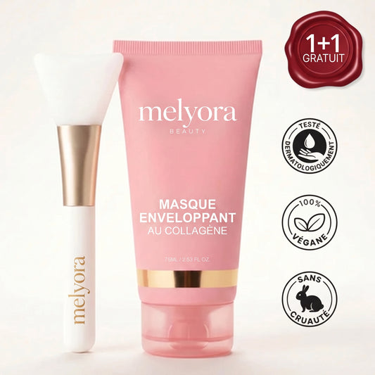 Masque enveloppant au collagene et son pinceau