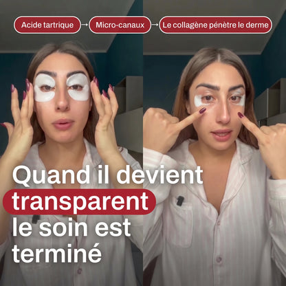 Patchs yeux aux peptides